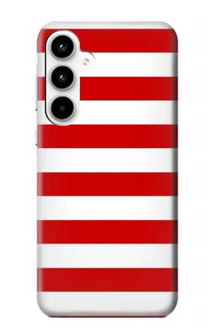 S2364 Red and White Striped Case For Samsung Galaxy A35 5G
