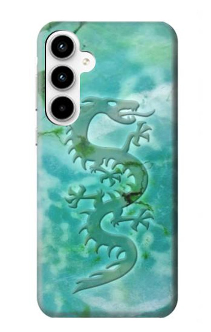 S2653 Dragon Green Turquoise Stone Graphic Case For Samsung Galaxy A35 5G