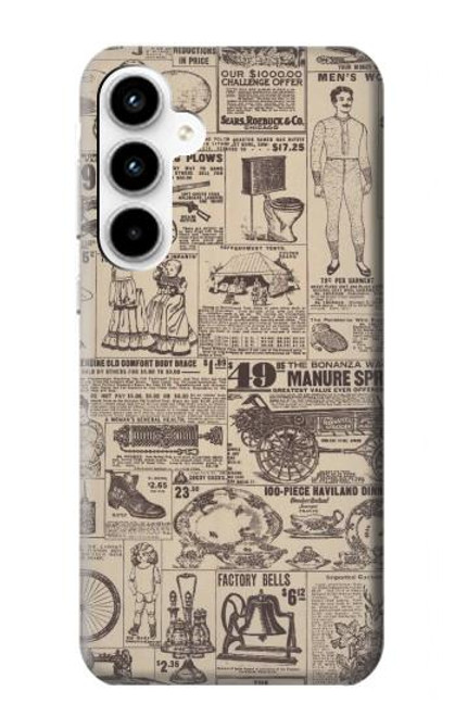 S3819 Retro Vintage Paper Case For Samsung Galaxy A35 5G