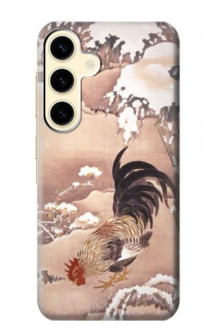 S1332 Ito Jakuchu Rooster Case For Samsung Galaxy S24