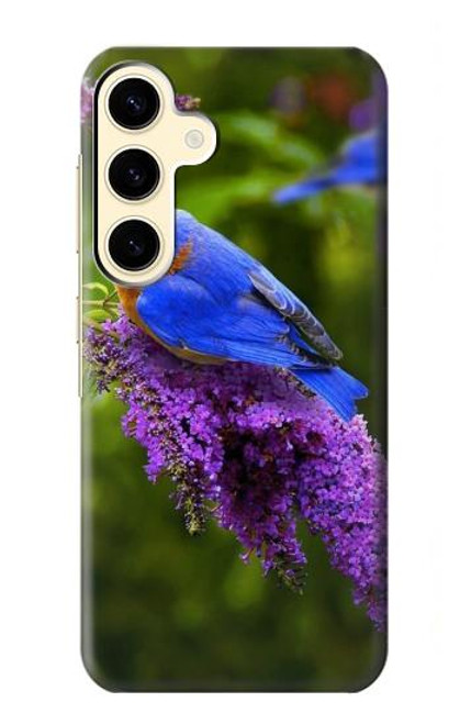 S1565 Bluebird of Happiness Blue Bird Case For Samsung Galaxy S24