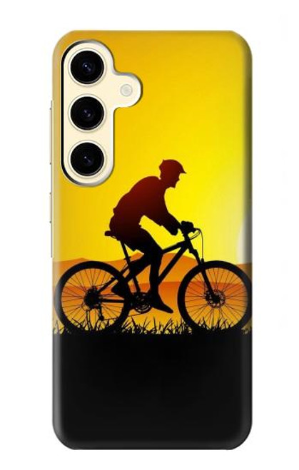 S2385 Bicycle Bike Sunset Case For Samsung Galaxy S24