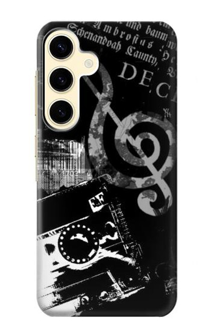 S3197 Music Cassette Note Case For Samsung Galaxy S24