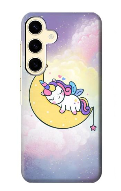 S3485 Cute Unicorn Sleep Case For Samsung Galaxy S24