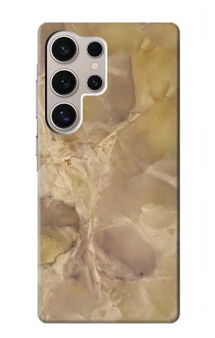 S3240 Yellow Marble Stone Case For Samsung Galaxy S24 Ultra