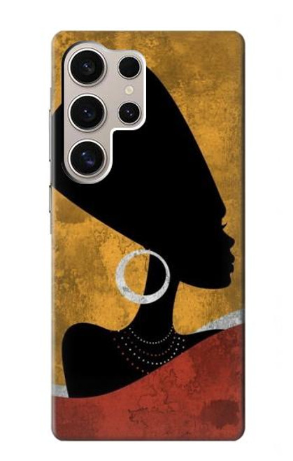 S3453 African Queen Nefertiti Silhouette Case For Samsung Galaxy S24 Ultra