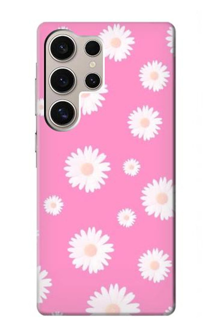 S3500 Pink Floral Pattern Case For Samsung Galaxy S24 Ultra