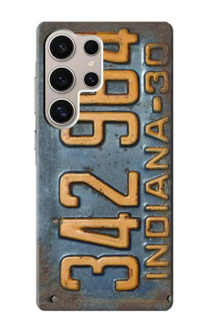 S3750 Vintage Vehicle Registration Plate Case For Samsung Galaxy S24 Ultra