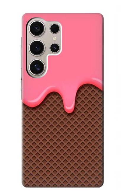 S3754 Strawberry Ice Cream Cone Case For Samsung Galaxy S24 Ultra
