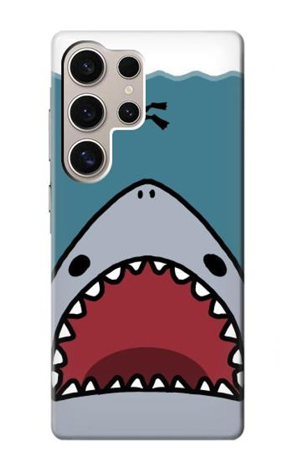 S3825 Cartoon Shark Sea Diving Case For Samsung Galaxy S24 Ultra