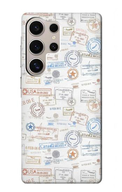 S3903 Travel Stamps Case For Samsung Galaxy S24 Ultra