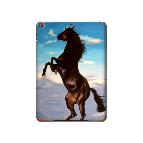 S0934 Wild Black Horse Hard Case For iPad 10.2 (2021,2020,2019), iPad 9 8 7