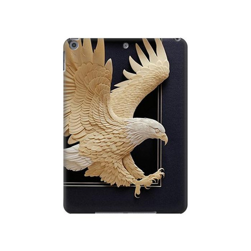 S1383 Paper Sculpture Eagle Hard Case For iPad 10.2 (2021,2020,2019), iPad 9 8 7