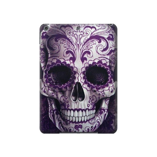 S3582 Purple Sugar Skull Hard Case For iPad 10.2 (2021,2020,2019), iPad 9 8 7