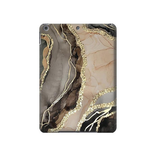 S3700 Marble Gold Graphic Printed Hard Case For iPad 10.2 (2021,2020,2019), iPad 9 8 7