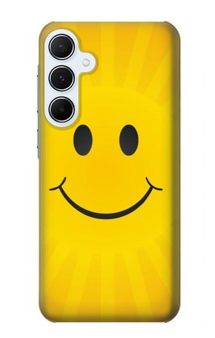 S1146 Yellow Sun Smile Case For Samsung Galaxy A55 5G