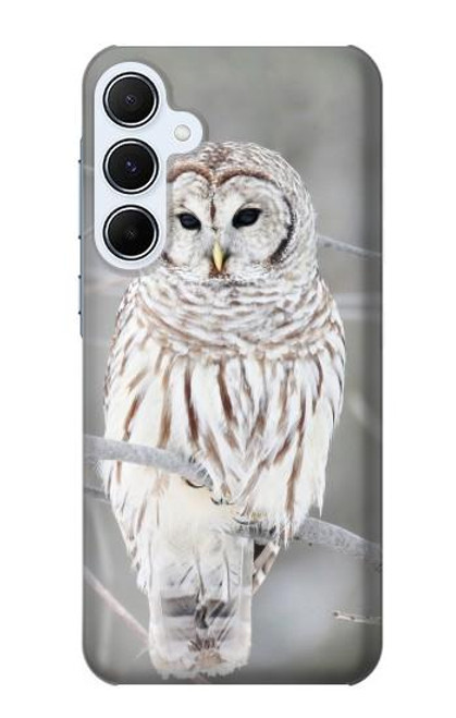 S1566 Snowy Owl White Owl Case For Samsung Galaxy A55 5G