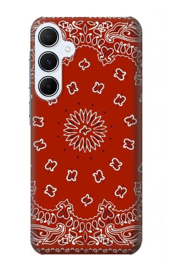 S3355 Bandana Red Pattern Case For Samsung Galaxy A55 5G