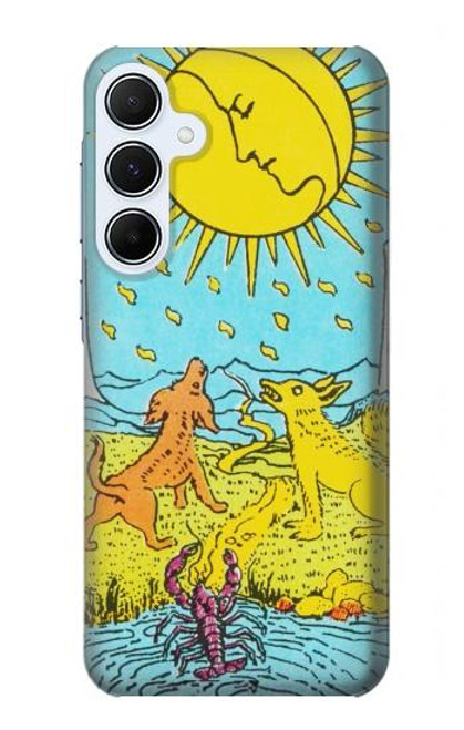 S3435 Tarot Card Moon Case For Samsung Galaxy A55 5G