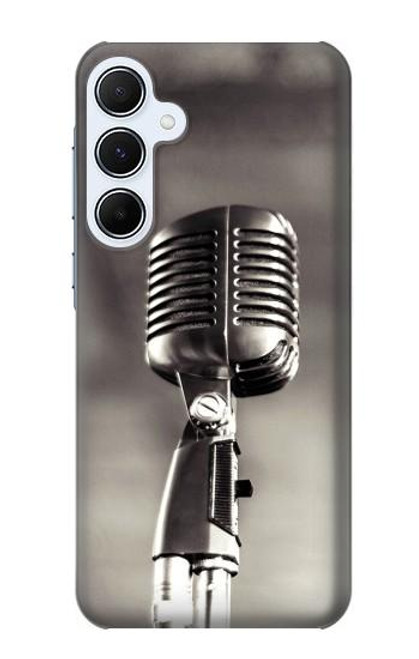 S3495 Vintage Microphone Case For Samsung Galaxy A55 5G