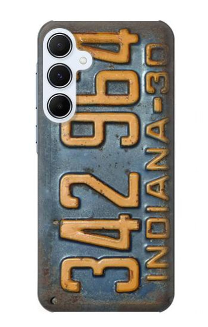 S3750 Vintage Vehicle Registration Plate Case For Samsung Galaxy A55 5G