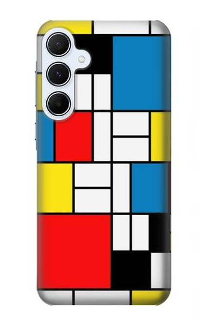 S3814 Piet Mondrian Line Art Composition Case For Samsung Galaxy A55 5G
