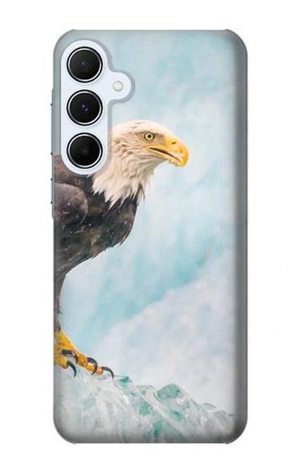 S3843 Bald Eagle On Ice Case For Samsung Galaxy A55 5G