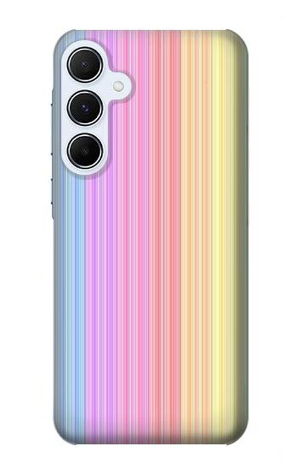 S3849 Colorful Vertical Colors Case For Samsung Galaxy A55 5G
