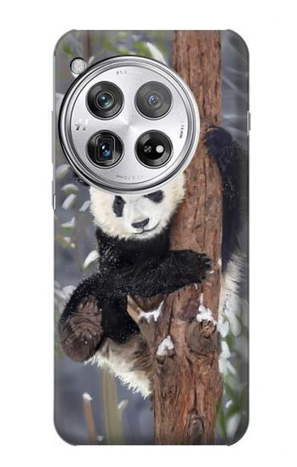 S3793 Cute Baby Panda Snow Painting Case For OnePlus 12