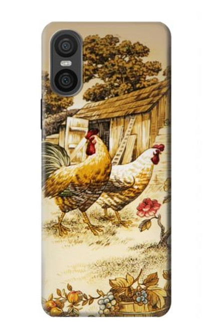 S2181 French Country Chicken Case For Sony Xperia 10 VI