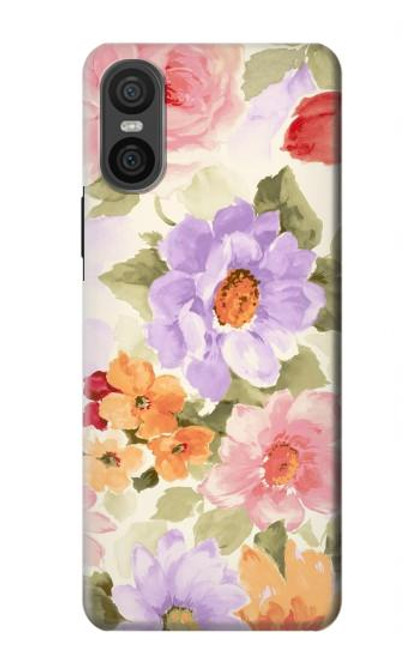 S3035 Sweet Flower Painting Case For Sony Xperia 10 VI