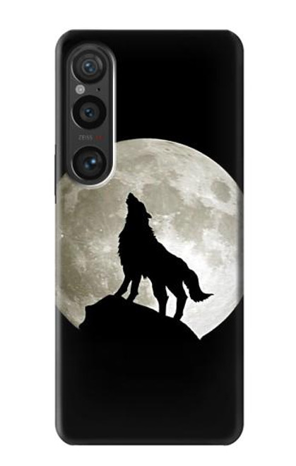 S1981 Wolf Howling at The Moon Case For Sony Xperia 1 VI