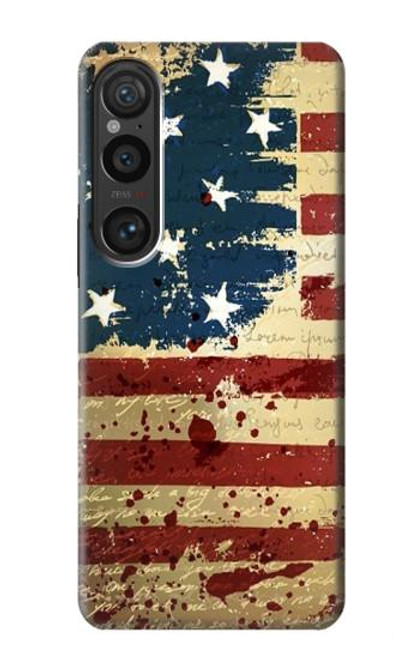 S2349 Old American Flag Case For Sony Xperia 1 VI