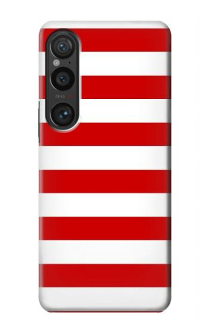 S2364 Red and White Striped Case For Sony Xperia 1 VI