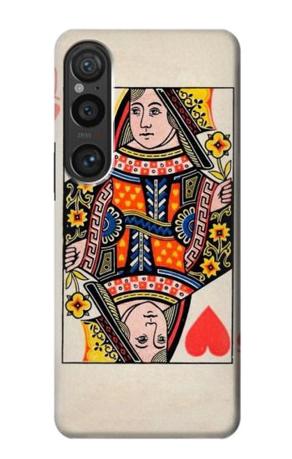 S3429 Queen Hearts Card Case For Sony Xperia 1 VI