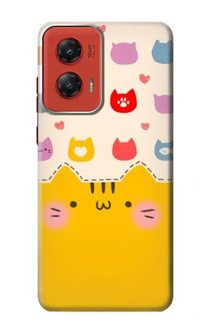 S2442 Cute Cat Cartoon Funny Case For Motorola Moto G Stylus 5G (2024)
