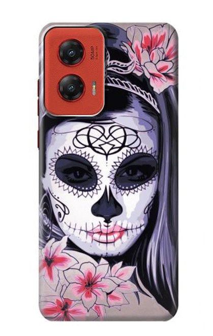 S3821 Sugar Skull Steam Punk Girl Gothic Case For Motorola Moto G Stylus 5G (2024)