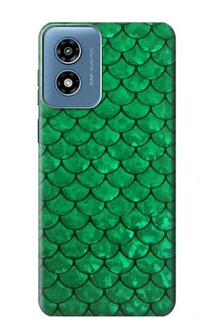 S2704 Green Fish Scale Pattern Graphic Case For Motorola Moto G Play 4G (2024)