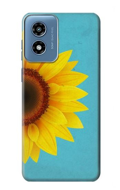 S3039 Vintage Sunflower Blue Case For Motorola Moto G Play 4G (2024)