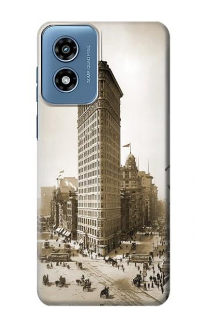 S3046 Old New York Flatiron Building Case For Motorola Moto G Play 4G (2024)