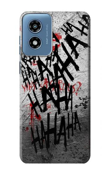 S3073 Joker Hahaha Blood Splash Case For Motorola Moto G Play 4G (2024)