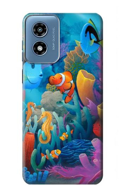 S3227 Underwater World Cartoon Case For Motorola Moto G Play 4G (2024)