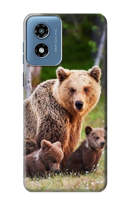 S3558 Bear Family Case For Motorola Moto G Play 4G (2024)