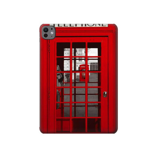 S0058 British Red Telephone Box Hard Case For iPad Pro 11 (2024,2025)