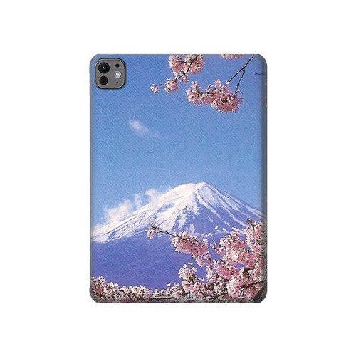 S1060 Mount Fuji Sakura Cherry Blossom Hard Case For iPad Pro 11 (2024,2025)