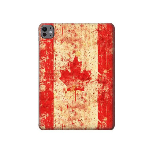 S1603 Canada Flag Old Vintage Hard Case For iPad Pro 11 (2024,2025)