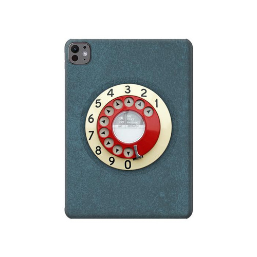 S1968 Rotary Dial Telephone Hard Case For iPad Pro 11 (2024,2025)