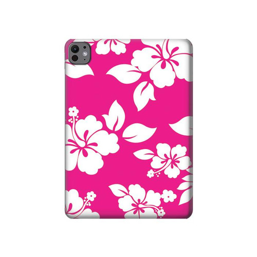 S2246 Hawaiian Hibiscus Pink Pattern Hard Case For iPad Pro 11 (2024,2025)