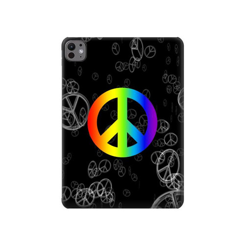 S2356 Peace Sign Hard Case For iPad Pro 11 (2024,2025)