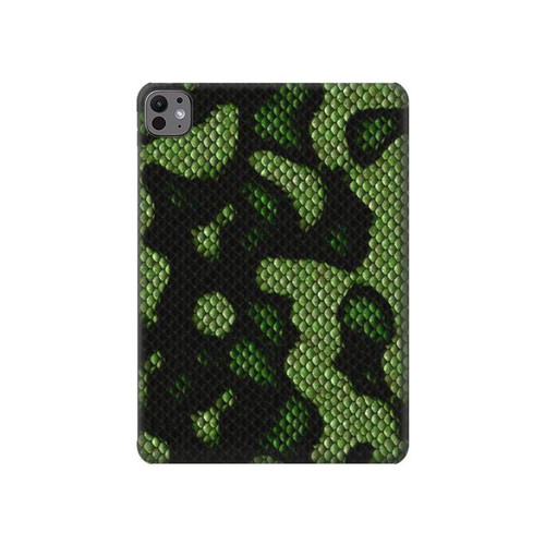 S2877 Green Snake Skin Graphic Printed Hard Case For iPad Pro 11 (2024,2025)